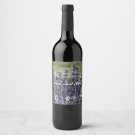 Etikett Lavender Vin Flaska