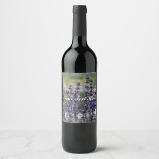 Etikett Lavender Vin Flaska