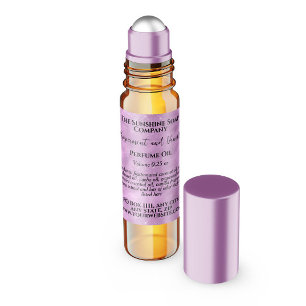 Etikett Lilac Sparkles Parfym Roller Flaska