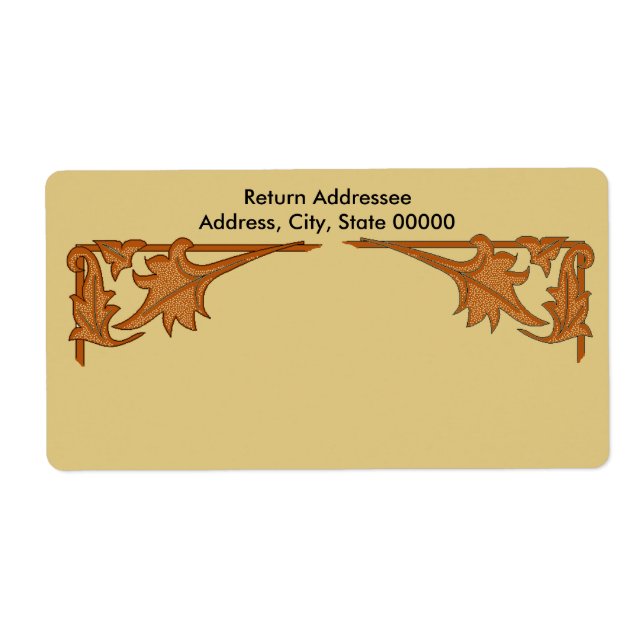 Etikett - Löpande parenteser Fraktsedel (Framsidan)