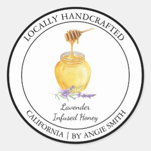 Etikett Organic Lavender Infused honey Modern