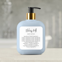 Etikett över moderna skript med minimalistiska ing