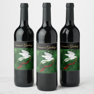 Etikett över Vin i jultomten White Dove