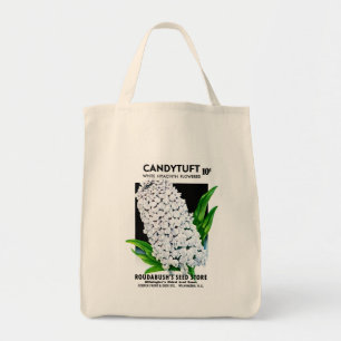 Etikett på Candy Tuft Seed Packet Label Tygkasse