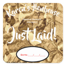 ETIKETT PÅ CHICKEN EGG CARTON ETIKETT