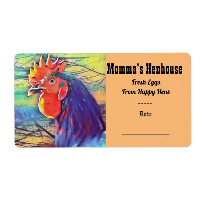 ETIKETT PÅ KARTONG FÖR EGG FRAKTSEDEL (Framsidan)