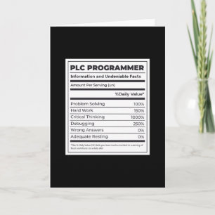 ETIKETT PÅ NÄRINGSFAKTA FÖR PROGRAMMERINGAR KORT