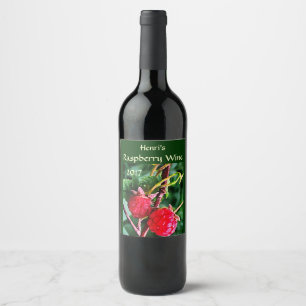 Etikett Raspberry Fruit Vin