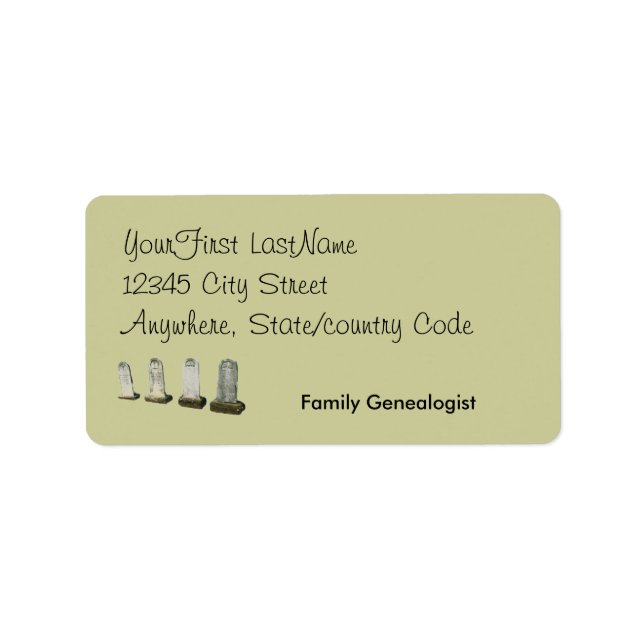 Etikett - retur - huvudpunkter adressetikett (Framsidan)