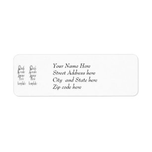 Etikett Returadress Etikett