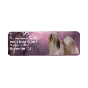 Etikett Returadress Lhasa Apso