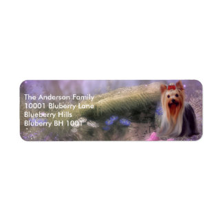 Etikett Returadress Yorkshire Terrier