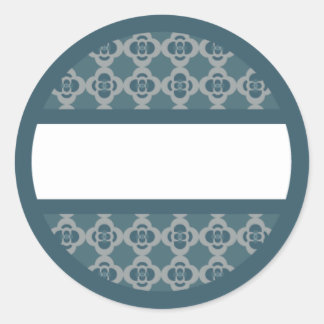 Etikett Round Retro Blues