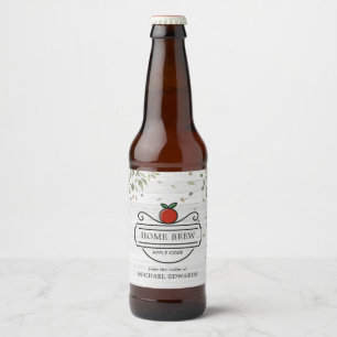 Etikett Rustic Apple Cider Personlig Flaska