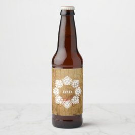 Etikett Rustic jul Pappa Beer Flaska