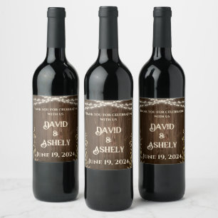 Etikett Rustic Vin Lables Vin