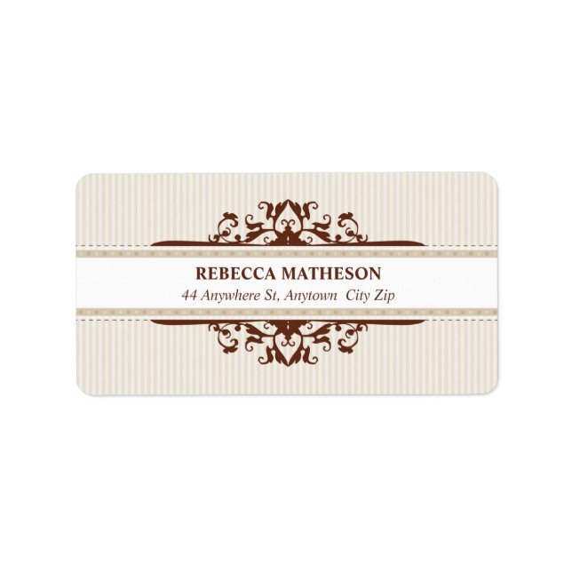 ETIKETT SÄLAR: gudomlig 1L Adressetikett (Framsidan)