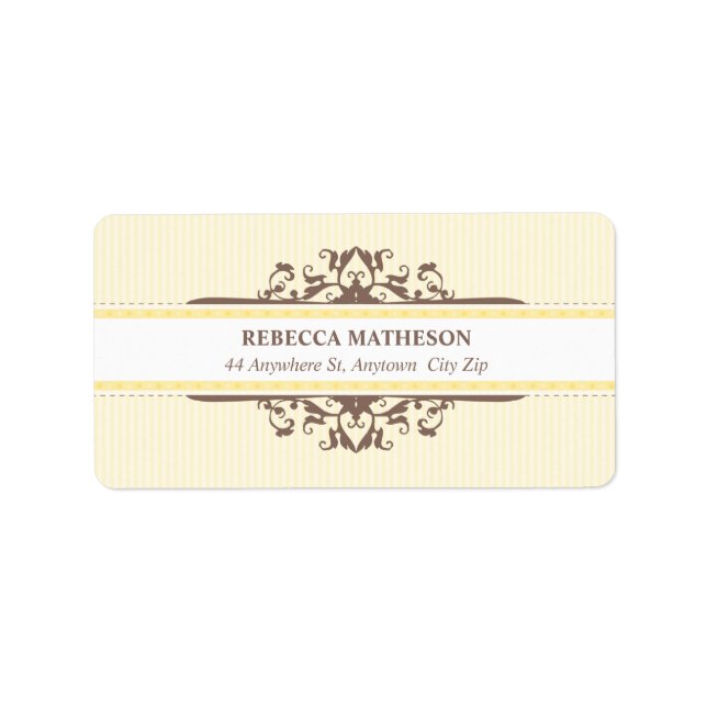 ETIKETT SÄLAR: gudomligt 6L Adressetikett (Framsidan)