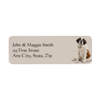 Etikett St. Bernard Hund Pet Animal