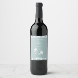 Etikett Teal Ro Bröllop Vin