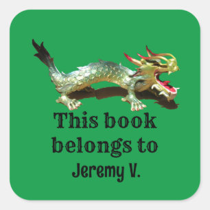 Etikett - Tillhöret Bok till Dragon