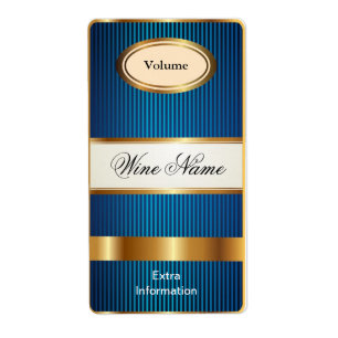 Etikett Top Shelf Blue Vin Fraktsedel
