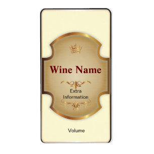 Etikett Top Shelf White Vin Fraktsedel