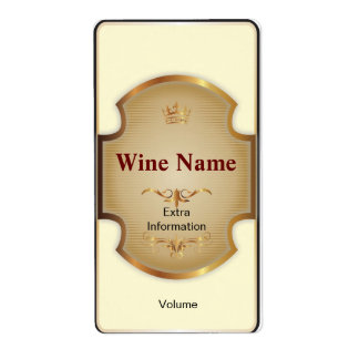 Etikett Top Shelf White Vin Fraktsedel