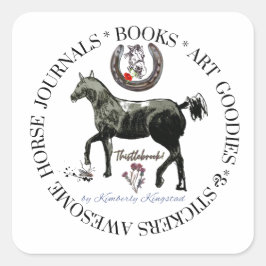 etikettebron fyrkantigt klistermärke