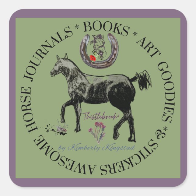 etikettebron fyrkantigt klistermärke (Framsida)