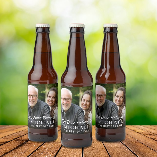 Etiketten Best Pappa någonsin Photo Personlig Beer Ölflaska Etikett (Skapare uppladdad)