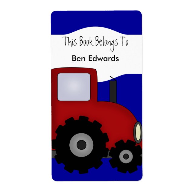 Etiketten Kids Bok etiketterar stora märken Fraktsedel (Framsidan)