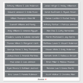 Etiketter av AvBlack för handskrivet Namn-skriptsk