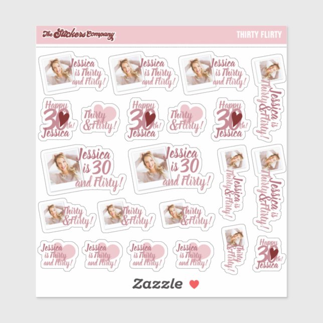 Etiketter för 30 och 20 dagar gamla flickor | Tret (Ark)