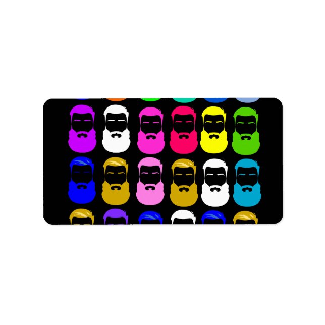 Etiketter för abstraktens kanter adressetikett (Framsidan)