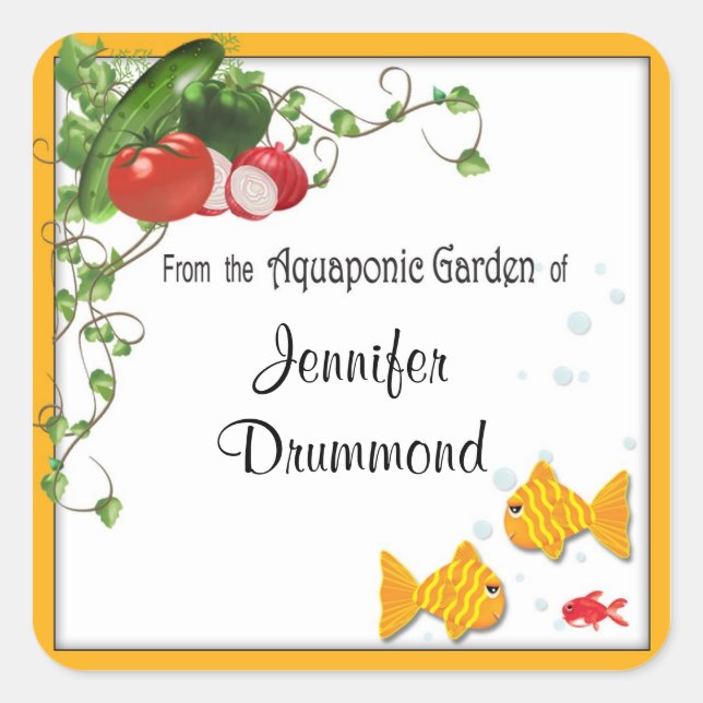 Etiketter för akvatiska trädgårdsodlare (Framsida)