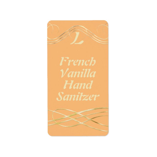 Etiketter för anpassad Personlig Hand Sanitzer Adressetikett (Framsidan)