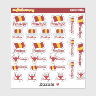 Etiketter för anpassade spanska namn   Spanien