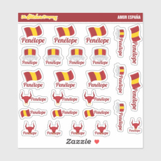 Etiketter för anpassade spanska namn | Spanien