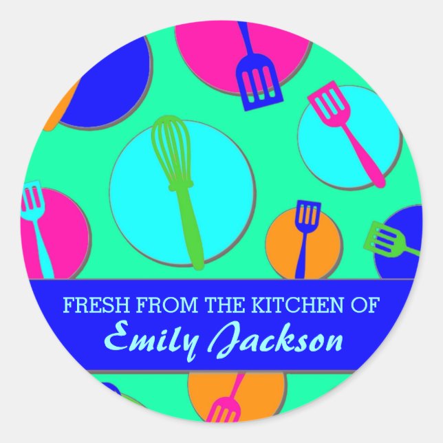 Etiketter för anpassningsbar av Neon färg-reflekto (Framsida)