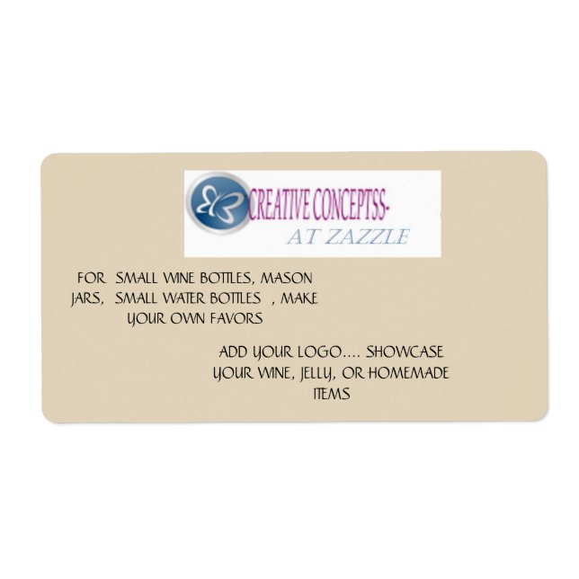 ETIKETTER FÖR ANPASSNINGSBAR AV vin OCH VATTENFLAS Fraktsedel (Framsidan)