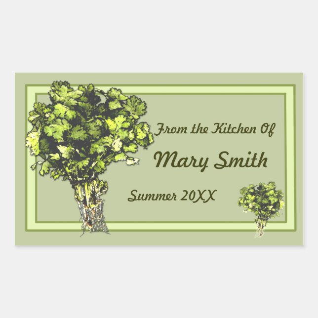 Etiketter för anpassningsbar Canning and Jarring (Framsida)