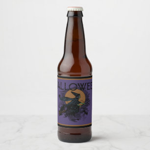 Etiketter för antique Witch Beer