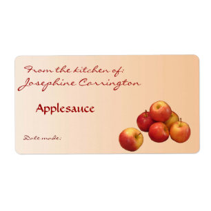 Etiketter för Applesauce Canning Fraktsedel