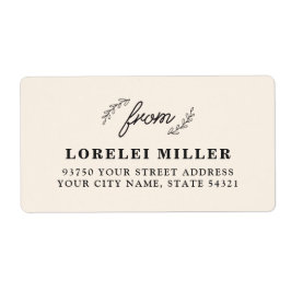 Etiketter för återlämnande av Wildblommor Fraktsedel