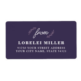 Etiketter för återlämnande av Wildblommor Fraktsedel