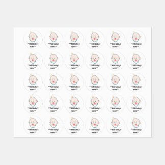 Etiketter för baby/namn