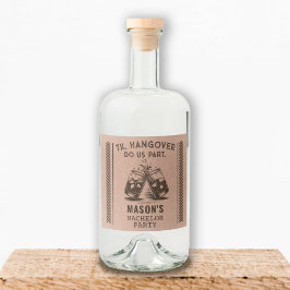 Etiketter för Bachelor Party Liquor Flaska