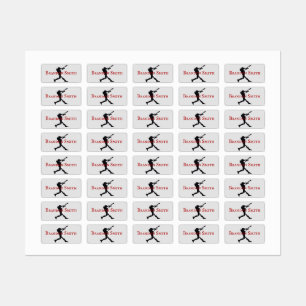 Etiketter för batter i Namn i Baseball Player