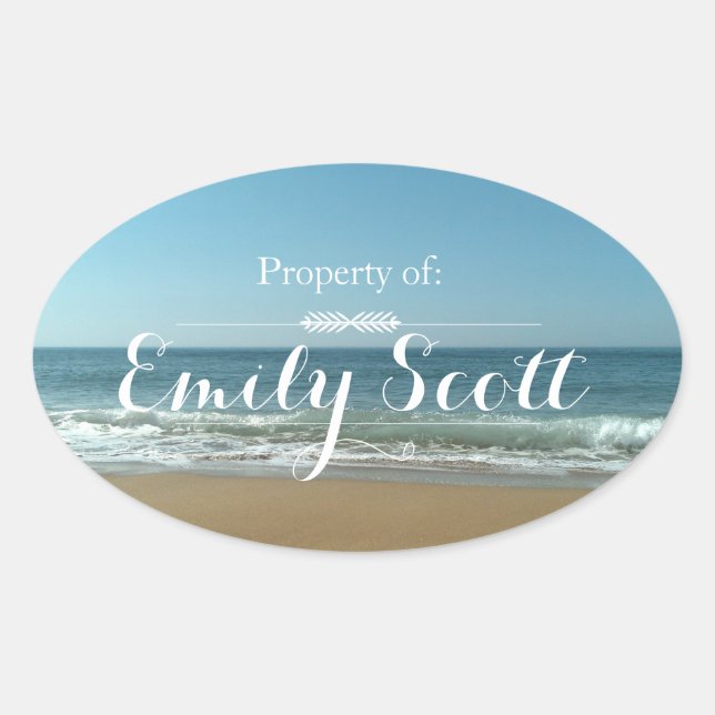 Etiketter för Beach Shore Namn (Framsida)